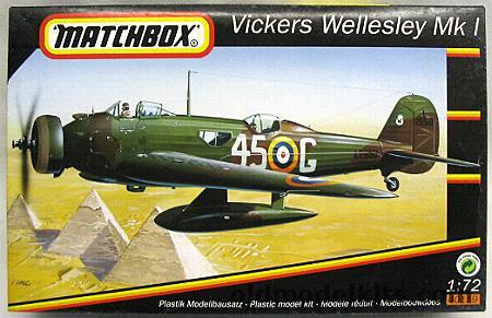 Matchbox 1/72 Vickers Wellesley Mk I, 40119 plastic model kit